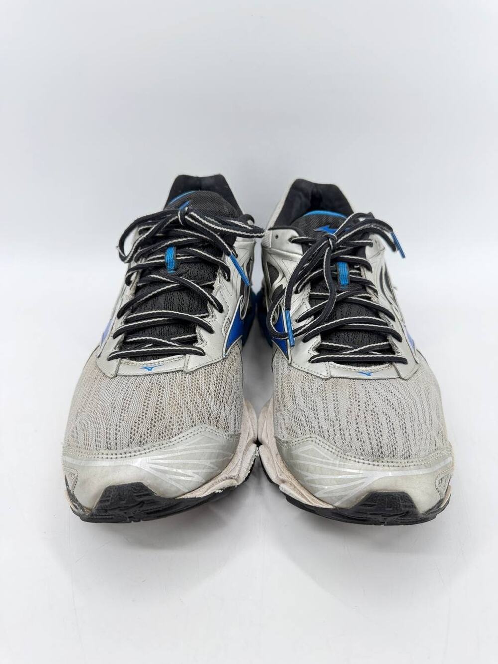 Mizuno Wave Men's Running Shoes Gray Blue Athletic Sneakers US 12.5 EU 46.5